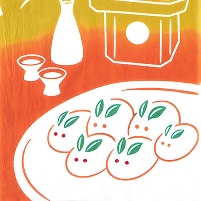 気音間手ぬぐい　月見うさぎ餅