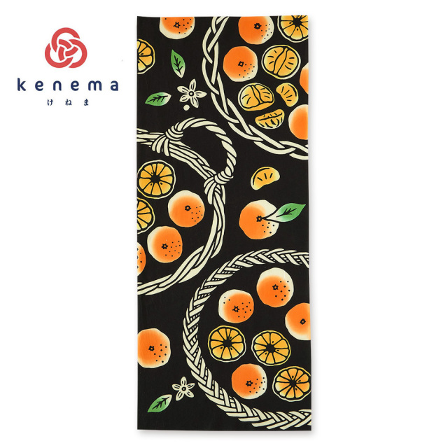 気音間手ぬぐい　お蜜柑