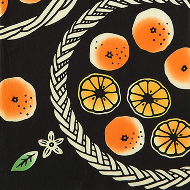 気音間手ぬぐい　お蜜柑