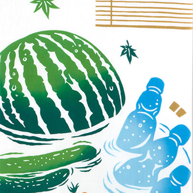 注染手ぬぐい　涼味木桶