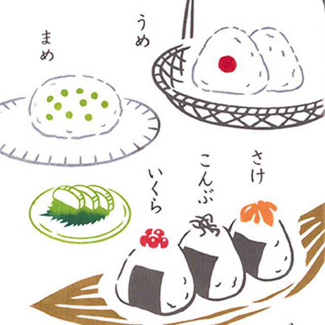 注染手ぬぐい　おにぎり