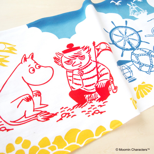 ムーミン手ぬぐい　ムーミン＆マリン