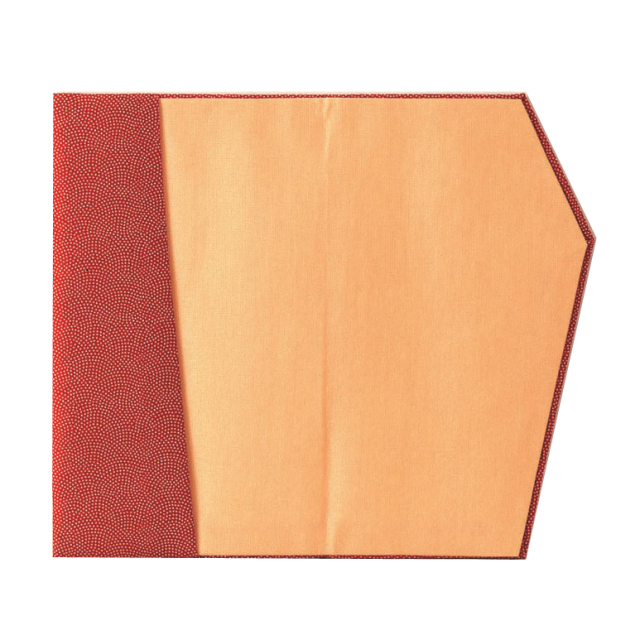 鮫小紋金封ふくさ　朱