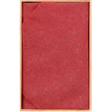 正絹鮫小紋台付ふくさ　朱