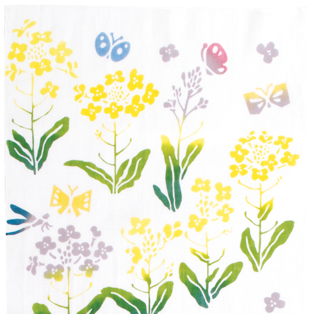 はなガーゼ　菜の花畑