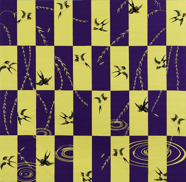 市松ツバメ　紫