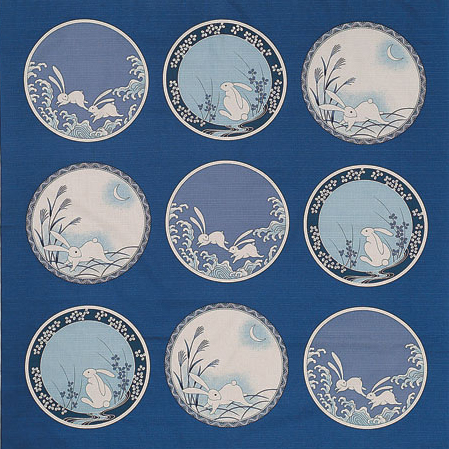 伊万里 綿風呂敷 約100cm 【うさぎ絵皿】記念品 ノベルティにおすすめ