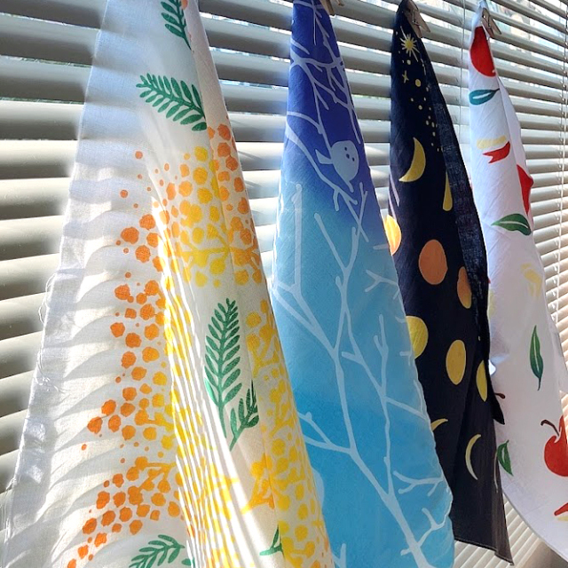 気音間　注染ハンカチ　イメージ