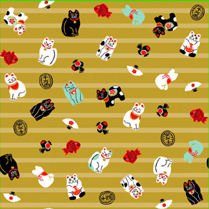 青嵐　招福　招き猫