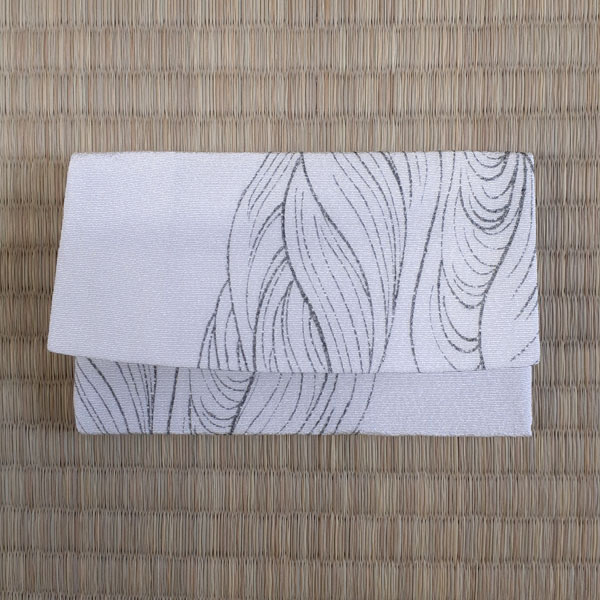 正絹友禅カードケース 　波