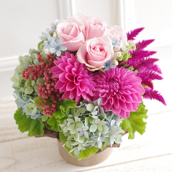 【生花】　アレンジメント（消費税・送料込み　￥8000）　FA50083