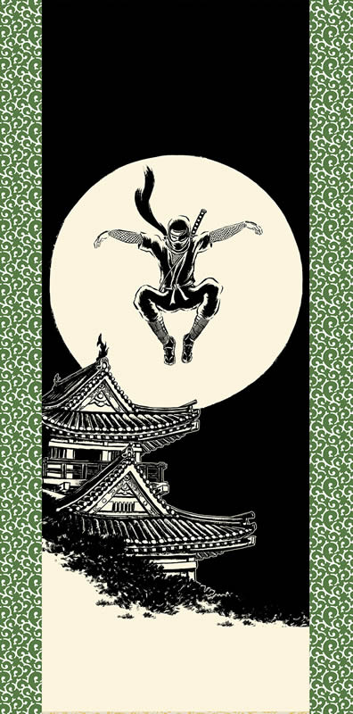 忍者ミニ掛軸