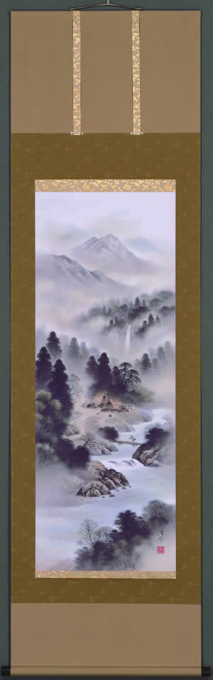 開運四神山水【掛軸】【開運】