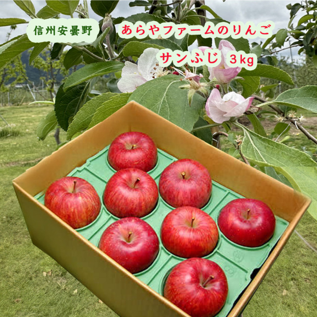 あらやファームのりんごサンふじ