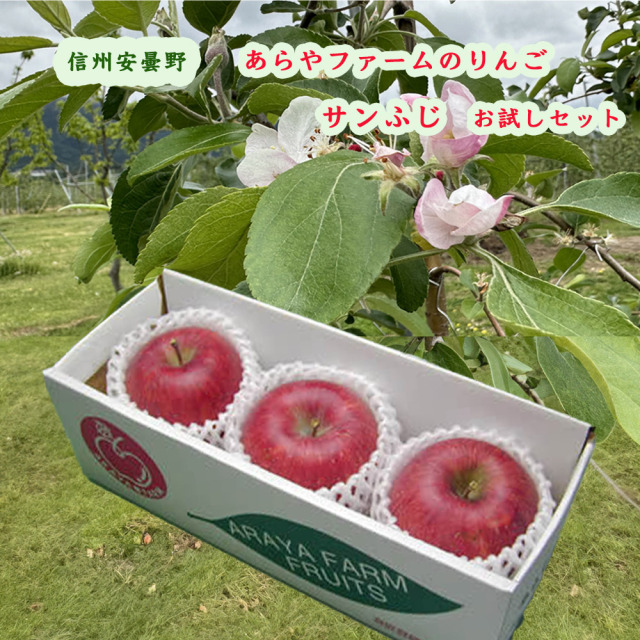 あらやファームのりんごサンふじ