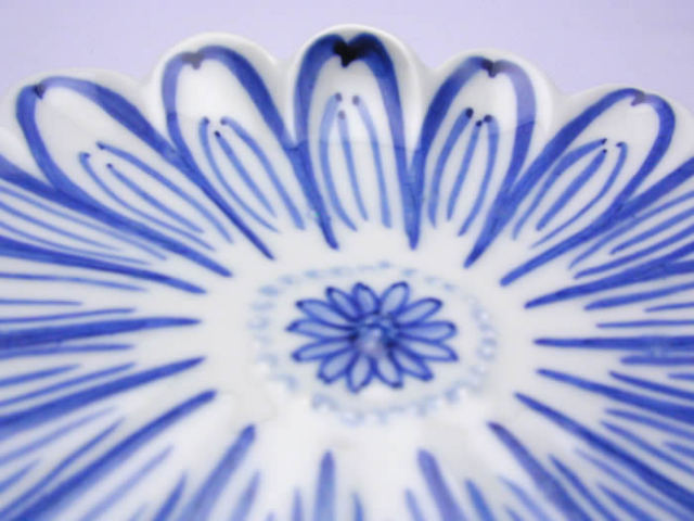 岩華窯 高木岩華 染付細菊皿