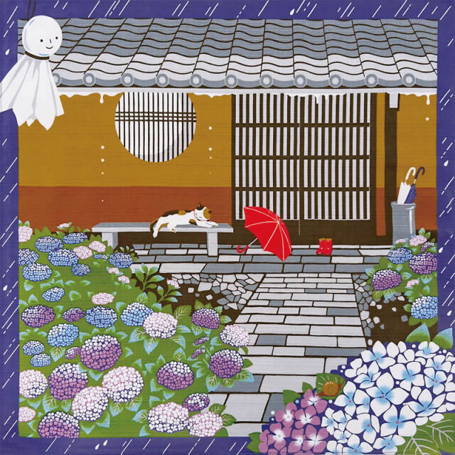 タペストリー 三毛猫みけの夢日記　小ふろしき１２ヶ月セット