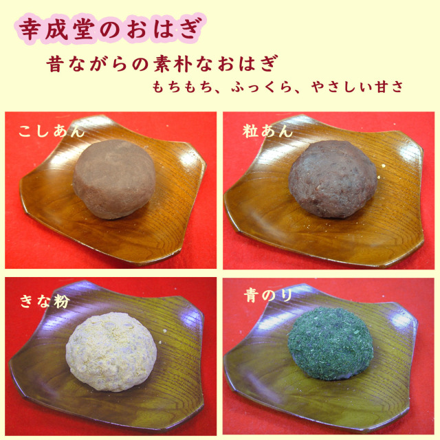 幸成堂のおはぎ 10個入り ぼたもち 和菓子 餡子 あんこ もち米