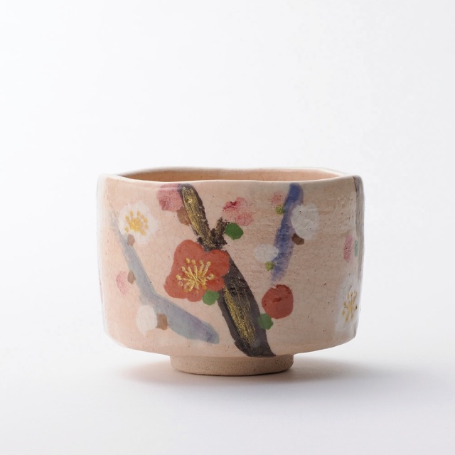 2024年新春作品 槍梅図 茶碗