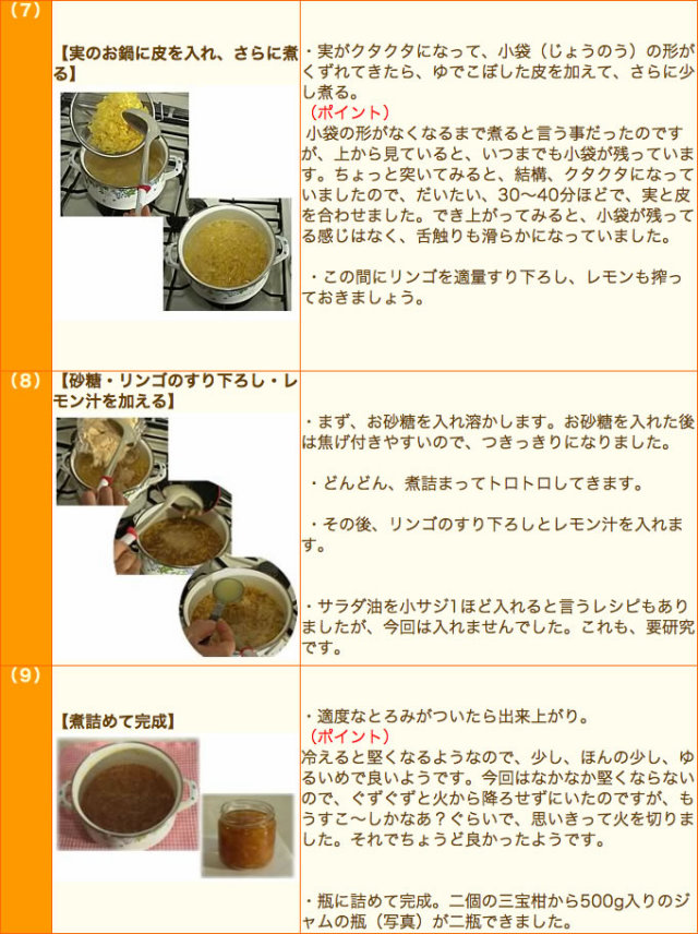 三宝柑ジャムの作り方３