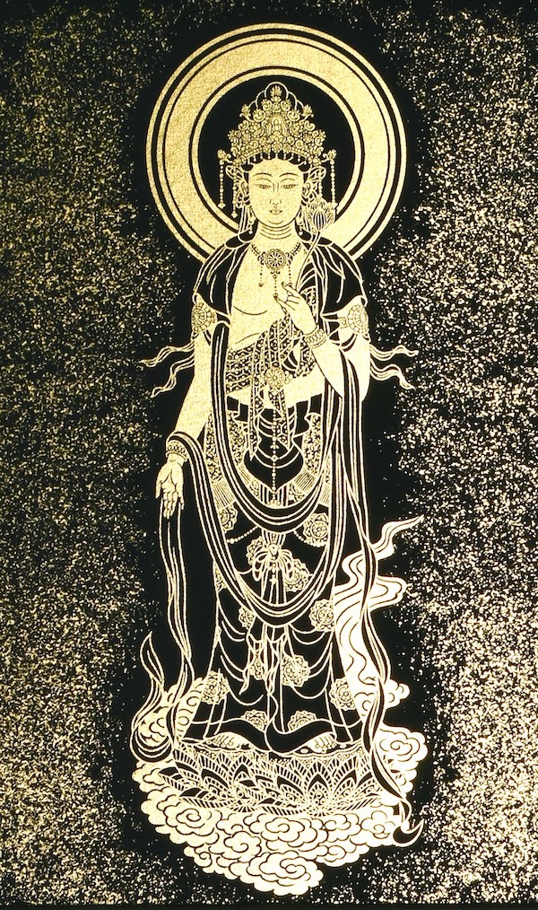 偕拓堂本金押箔額装