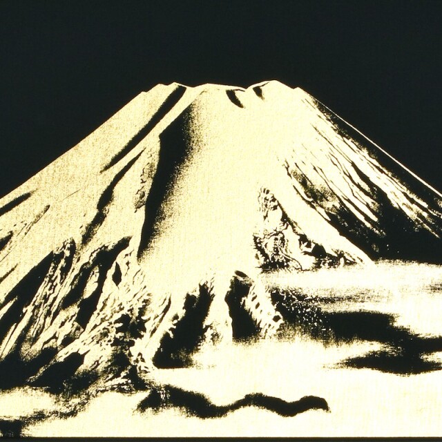 偕拓堂本金押箔額装