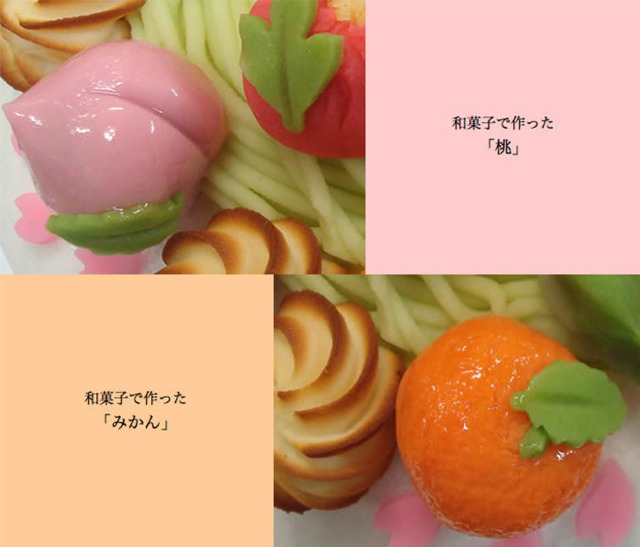 幸成堂和菓子のデコレーションケーキ