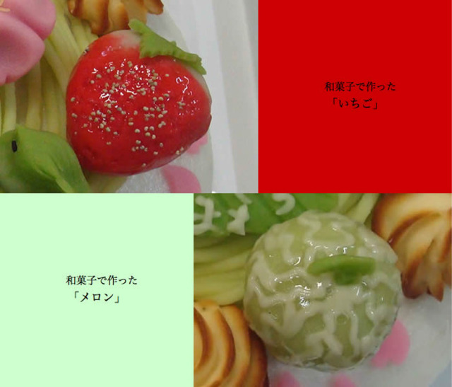 幸成堂和菓子のデコレーションケーキ