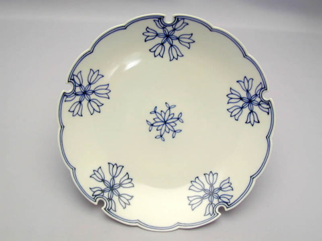 大皿 『龍に雲』 志田窯 染付 Aa-62 初代須田菁華 龍模様中皿 – Gallery Nisui