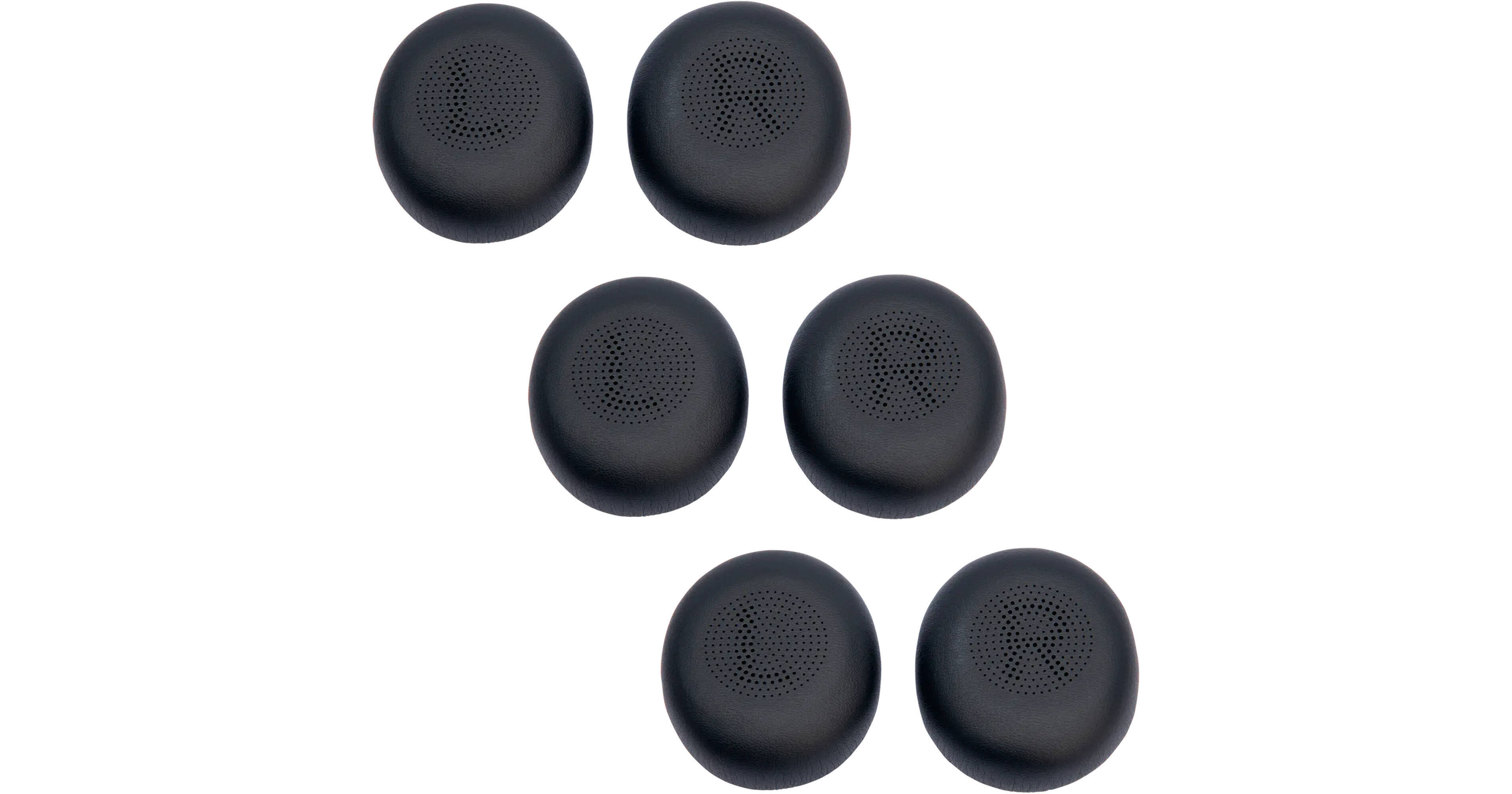 Jabra Evolve2 40/65 Ear Cushions Black 6pcs (14101-77)(左用（L）3個・右用（R）3個の左右3セット)