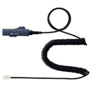 エンタープライズ製ヘッドセット用　AVAYA CallMaster V用　無極性ボリューム・ミュート付カールコード