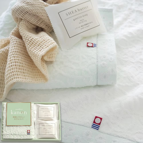 今治かのん タオルと環境にやさしい石けんセット（67610）