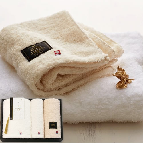 送料無料】IMABARI殿堂 天然水仕上げ 日本製 愛媛今治 タオルセット(14100)