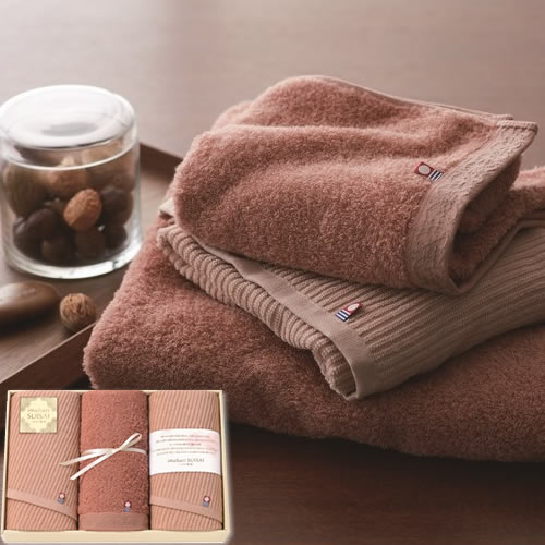 送料無料】いまばり粋彩 SUISAI 日本製 愛媛今治 タオルセット(60140)