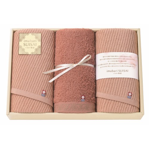 送料無料】いまばり粋彩 SUISAI 日本製 愛媛今治 タオルセット(60140)