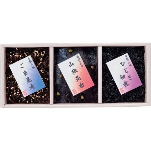【 初盆 新盆用 返品可 】 廣川昆布 御昆布 佃煮3品詰合せ ( H60158 ) 【 初盆 新盆用 返品可 】 廣川昆布 御昆布 佃煮3品詰合せ ( H60158 )