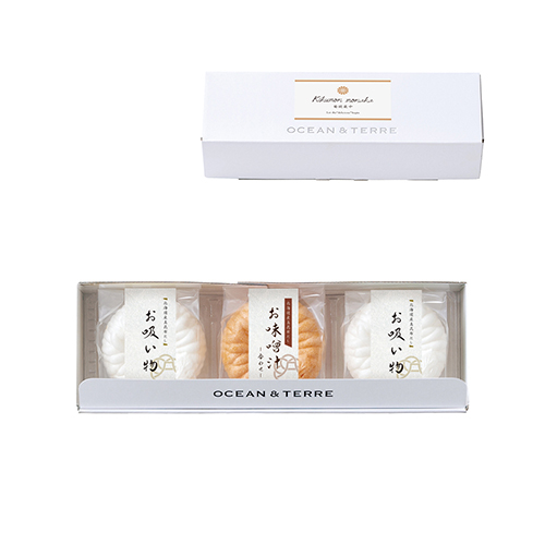 【新品ギフト包装】Amelieです！6枚セット　どすこい日本（ホワイト） 菊紋最中セットA (A1002)