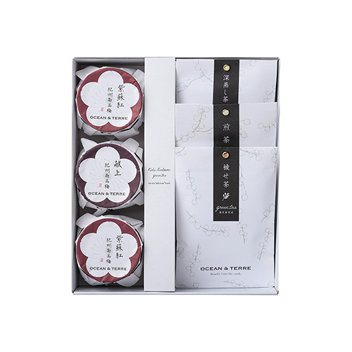 Premium 紀州南高梅＆日本茶セットE（A585）