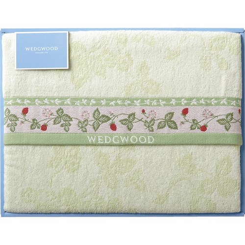ウェッジウッド ワイルドストロベリー タオルケット グリーン(C6084535)