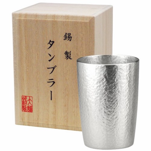 錫タンブラー 大阪錫器 環-tamaki- ローズレッド 赤 タンブラー