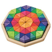 にじのオクタゴン 大 木のおもちゃ GRIMM'S グリムス 積木 積み木 つみき 木製 知育 玩具
