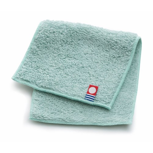 【メール便対応】サスティナブルタオル 日本製 愛媛今治 ハーフハンカチ アイスブルー (64815)
