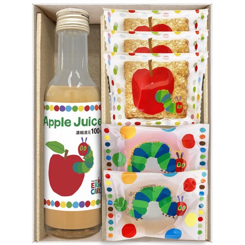 はらぺこあおむし　アップルジュース＆しっとりドーナツ　スイーツセット (25A06-01 )