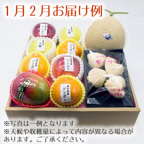 【送料無料 産地直送】野菜ソムリエ厳選！旬を満喫 季節のフルーツボックス Iコース(FB-I)