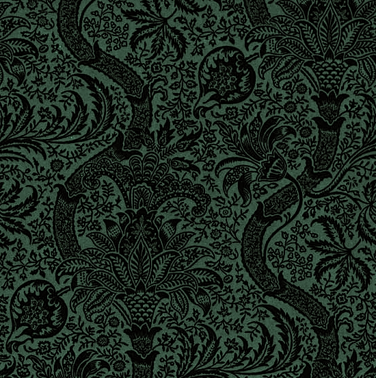 英国morris&co.”Indian flock velvet236944 136cmx1m以上１０cm単位でカット(海外取寄せ)