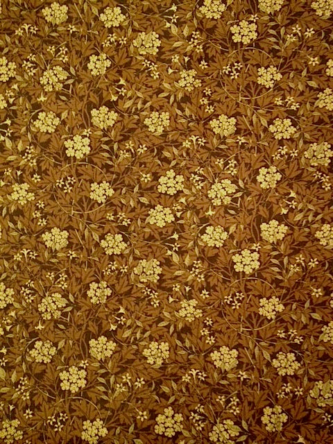 MODA W.モリスコレクション"Jasmine #BR110cm巾シーチング(10cmからカット致します) 会員登録+ご購入数10以上でさらに5%OFF!