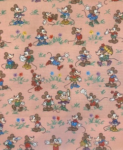 Mickey &Minnie 227143（海外取り寄せ） 139cmx50cm単位でカット