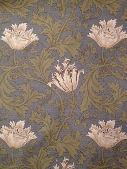 MODA W.モリスコレクション"Anemone #Blue110cm巾ツイル(10cmからカット致します) 会員登録+ご購入数10以上でさらに5%OFF!