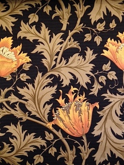 MODA W.モリスコレクション"Anemone #Orange110cm巾ツイル(10cmからカット致します) 会員登録+ご購入数10以上でさらに5%OFF!