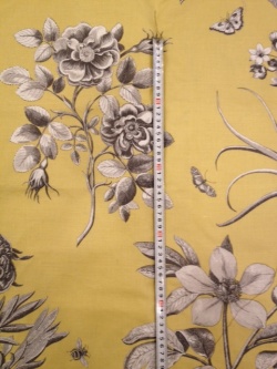 生地"エッチング＆ローズ204"生地巾137cmx60cmカットクロス 会員登録+２枚以上でさらに5%OFF!